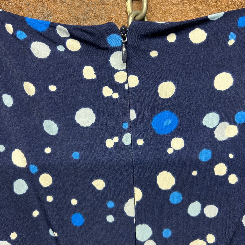 Harper Rose Size 18 Blue Polka Dot Midi Dress Traveler Wrinkle Resistant - Picture 6 of 7